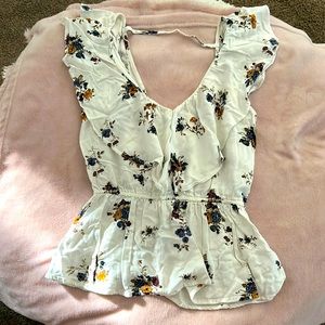 Abercrombie ruffle top